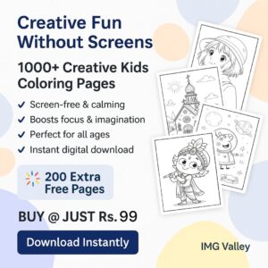1000 coloring Pages for Kids Creativity
