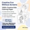 1000 coloring Pages for Kids Creativity
