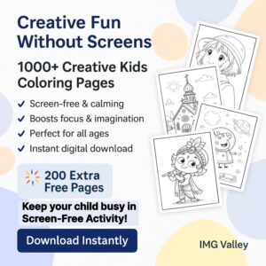 1000 coloring Pages for Kids Creativity