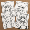 Anime Coloring Pages