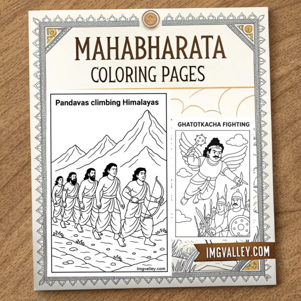 50+ Coloring Pages Of Mahabharata
