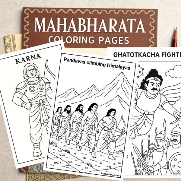 50+ Coloring Pages Of Mahabharata