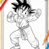 Goku Dragon Ball Z coloring Page