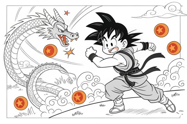 Goku Dragon Ball Z coloring Page