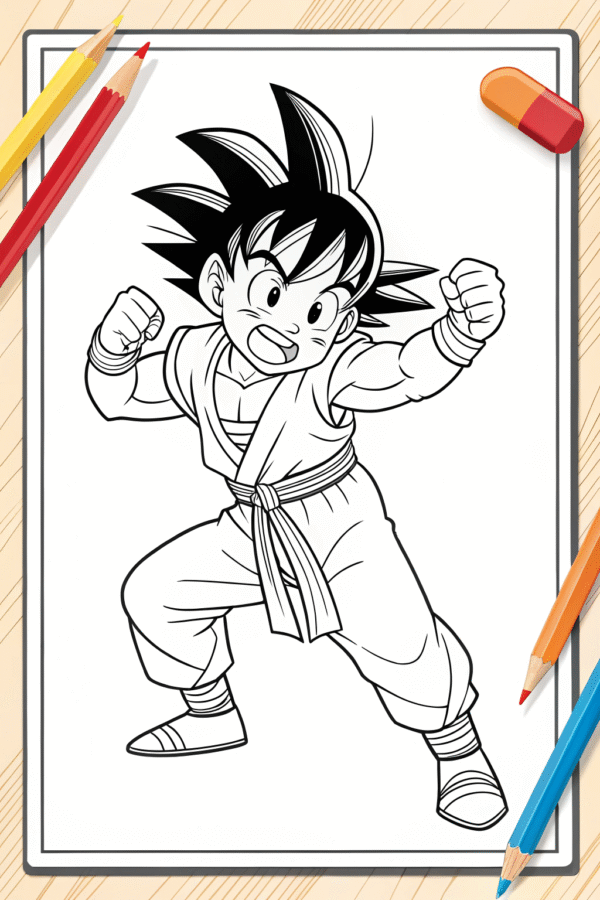 Goku Dragon Ball Z coloring Page