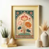 Lotus Wall Art Set: Vintage Pichwai Posters (Digital Download)