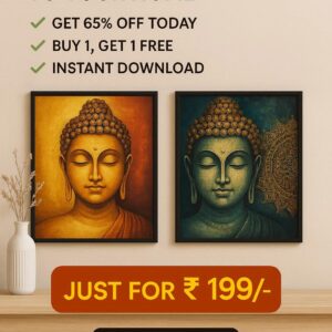 Lord Buddha Vintage Art Print