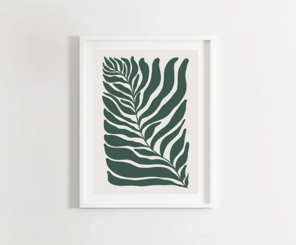 Blue and Yellow Boho Minimal Wall Art Print