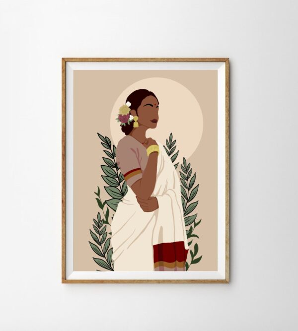 Indian Woman Poster Art print