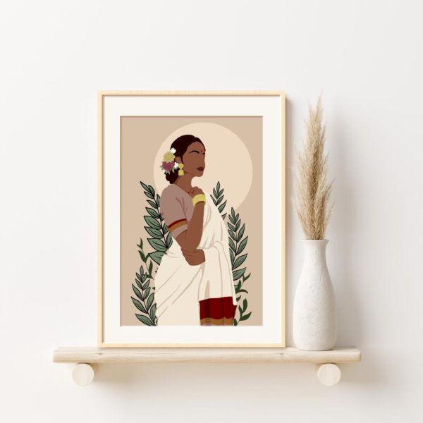 Indian Woman Poster Art print
