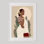Indian Woman Poster Art print