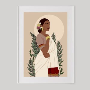 Indian Woman Poster Art print