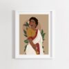 Indian Woman in Saree Art Print