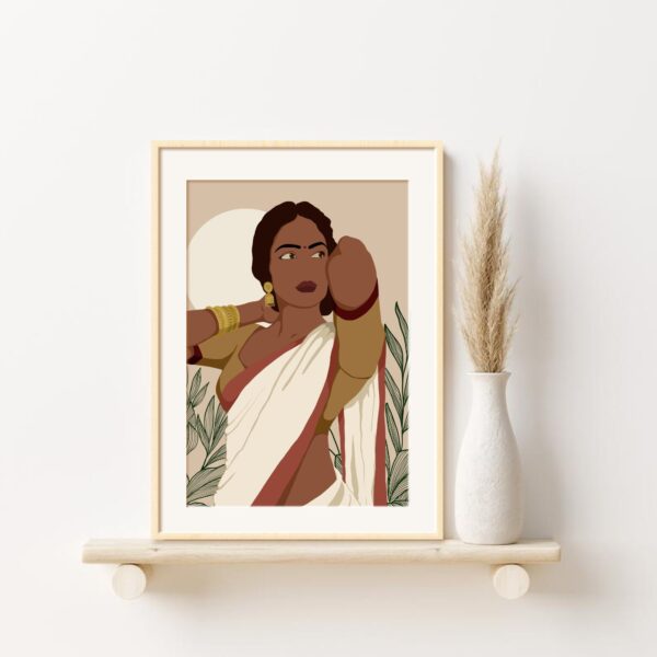 Indian Art, Indian Lady Wall Art