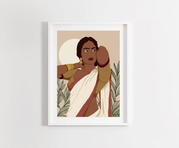 Indian Art, Indian Lady Wall Art