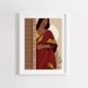 Indian Lady Wall Art | Indian Woman in Saree