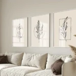 Boho Botanical Art Set of 3