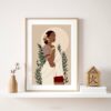 Indian Woman Poster Art print
