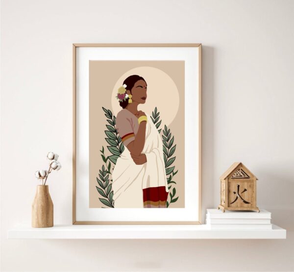 Indian Woman Poster Art print