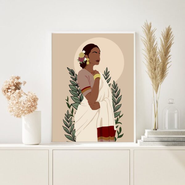 Indian Woman Poster Art print