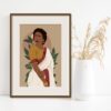 Indian Woman in Saree Art Print
