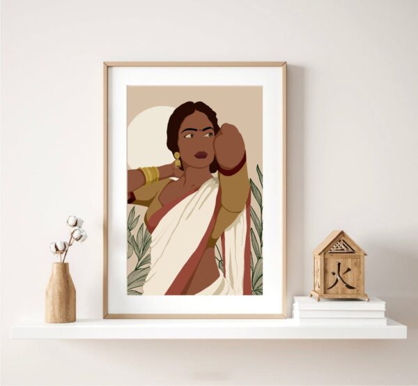 Indian Art, Indian Lady Wall Art