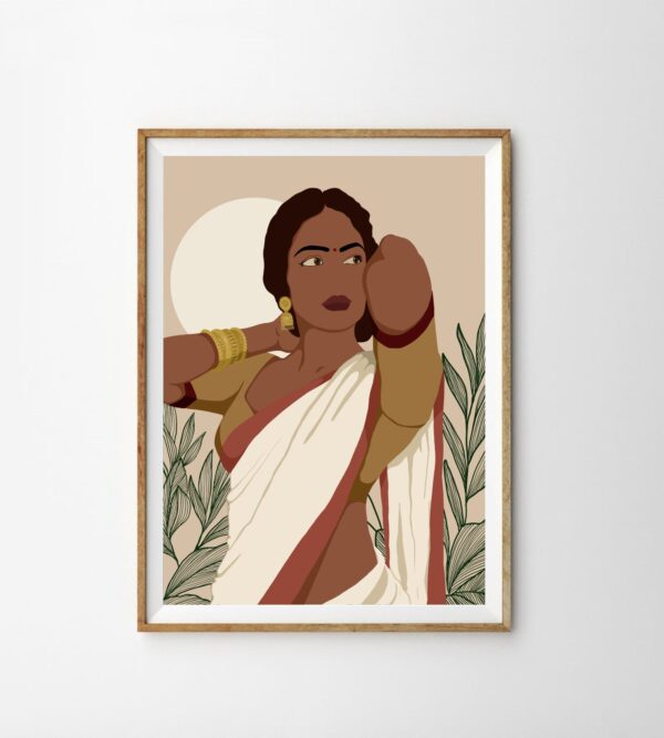 Indian Art, Indian Lady Wall Art