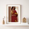 Indian Lady Wall Art | Indian Woman in Saree