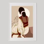 Indian Woman Art Print, Indian Art, Indian Lady Wall Art