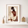 Indian Woman Art Print, Indian Art, Indian Lady Wall Art